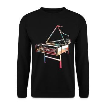 Harpsichord harpsichord - Unisex Sweatshirt - black - Front - Alina (178cm) & Michal (187cm)