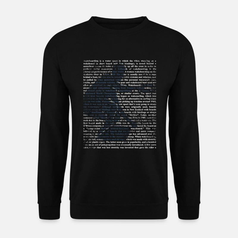 Wakeboard - Sweat-shirt Unisexe - noir