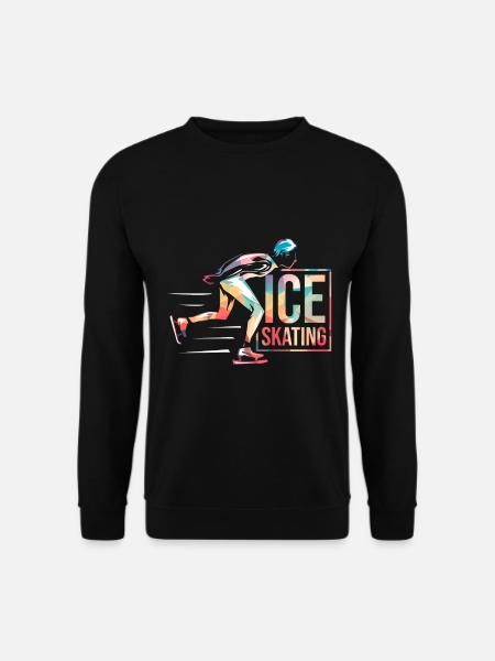 Patinage sur glace - Sweat-shirt Unisexe - noir