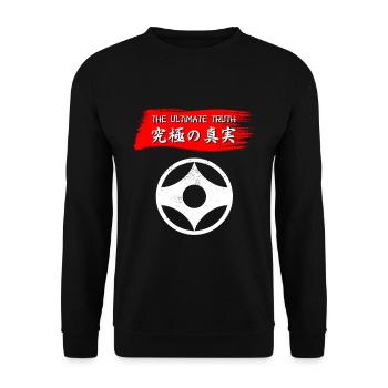 Karaté Kyokushinkai The Ultimate Truth Kyokushin - Sweat-shirt Unisexe - noir - Devant - Alina (178cm) & Michal (187cm)