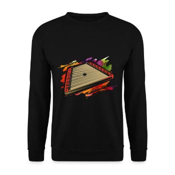 Chopping board - Unisex Sweatshirt - black - Front - Alina (178cm) & Michal (187cm)