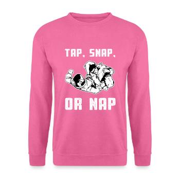 Brazilian Tap Snap Or Nap - Unisex Pullover - Pink - Vorne