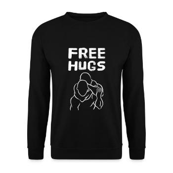 Étreintes brésiliennes gratuites - Sweat-shirt Unisexe - noir - Devant - Alina (178cm) & Michal (187cm)