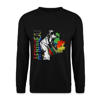 Afrobeat Reggae Afro Beat - Sweat-shirt Unisexe - noir - Devant - Alina (178cm) & Michal (187cm)