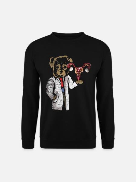 Gynecologist dog - Unisex Sweatshirt - black