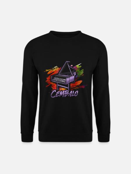 Harpsichord piano - Unisex Sweatshirt - black