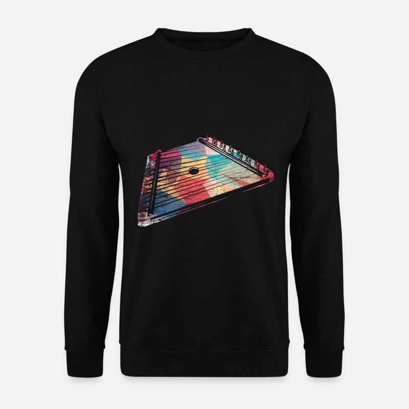 Boîte cithare dulcimer - Sweat-shirt Unisexe - noir