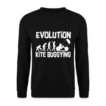 Evolution kite buggying - Unisex Sweatshirt - black - Front - Alina (178cm) & Michal (187cm)