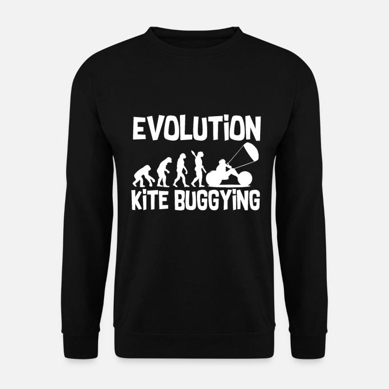 Evolution kite buggying - Unisex Sweatshirt - black