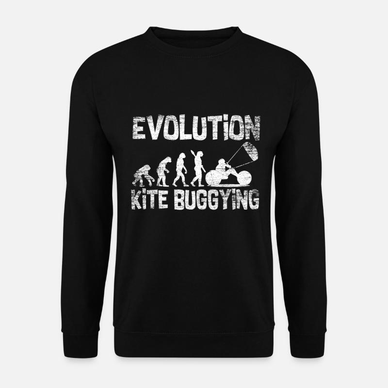 Evolution kite buggying - Unisex Sweatshirt - black