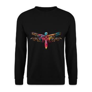 Libellules Odonata libellule - Sweat-shirt Unisexe - noir - Devant - Alina (178cm) & Michal (187cm)