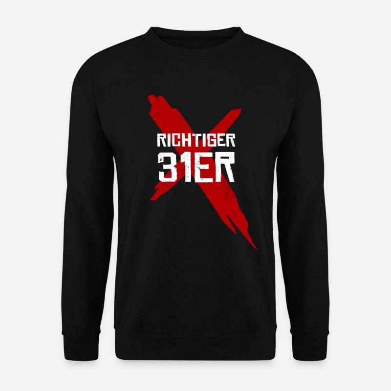 Richtiger 31er - Unisex Pullover - Schwarz