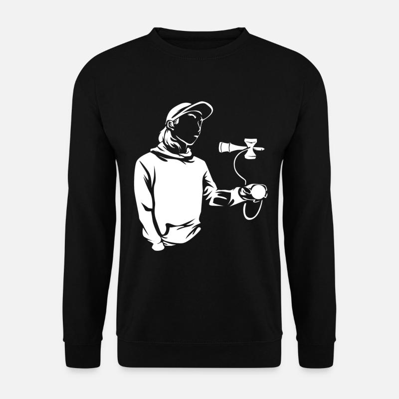 Kendama Geschicklichkeitsspiel - Unisex Pullover - Schwarz