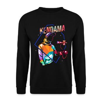 Kendama - Unisex Pullover - Schwarz - Vorne - Alina (178cm) & Michal (187cm)