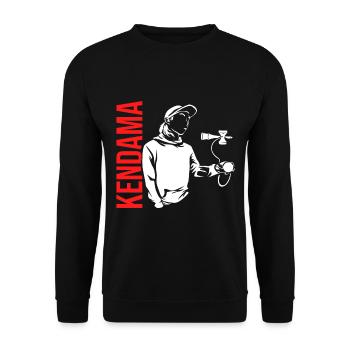 Kendama Hiragana Japan - Unisex Pullover - Schwarz - Vorne - Alina (178cm) & Michal (187cm)