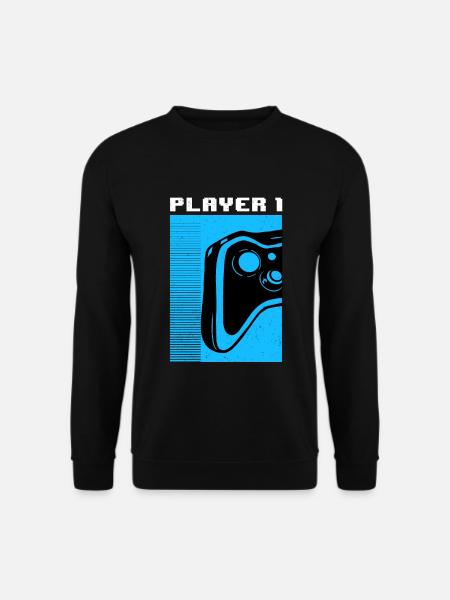 Gamer Player 1 - Unisex Pullover - Schwarz