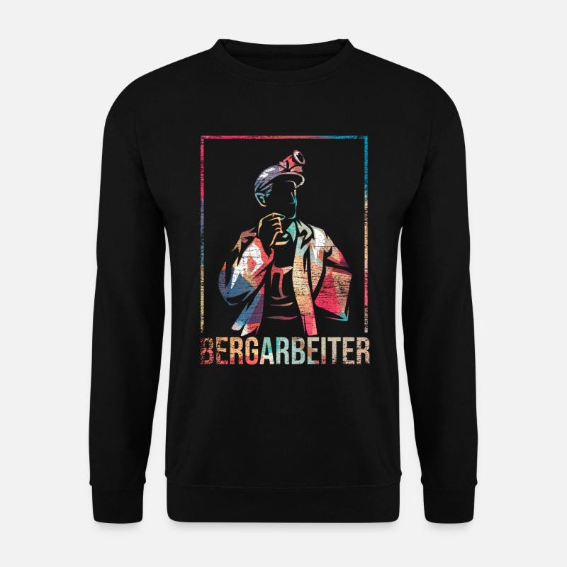 Miner mining buddy - Unisex Sweatshirt - black