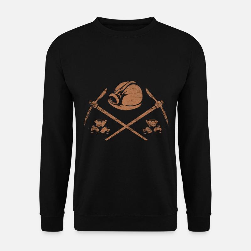Miner mining - Unisex Sweatshirt - black