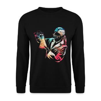Chemical laboratory technician - Unisex Sweatshirt - black - Front - Alina (178cm) & Michal (187cm)