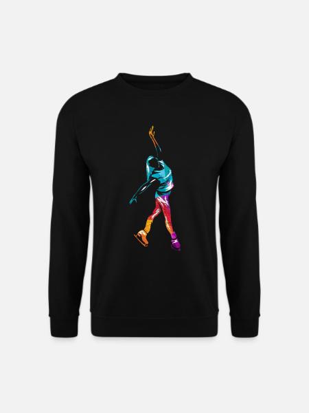 Schlittschuhlaufen Eiskunstlaufen - Unisex Pullover - Schwarz