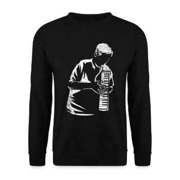 Melodica - Unisex Sweatshirt - black - Front - Alina (178cm) & Michal (187cm)