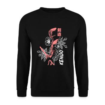 Kendo girls - Unisex Sweatshirt - black - Front - Alina (178cm) & Michal (187cm)