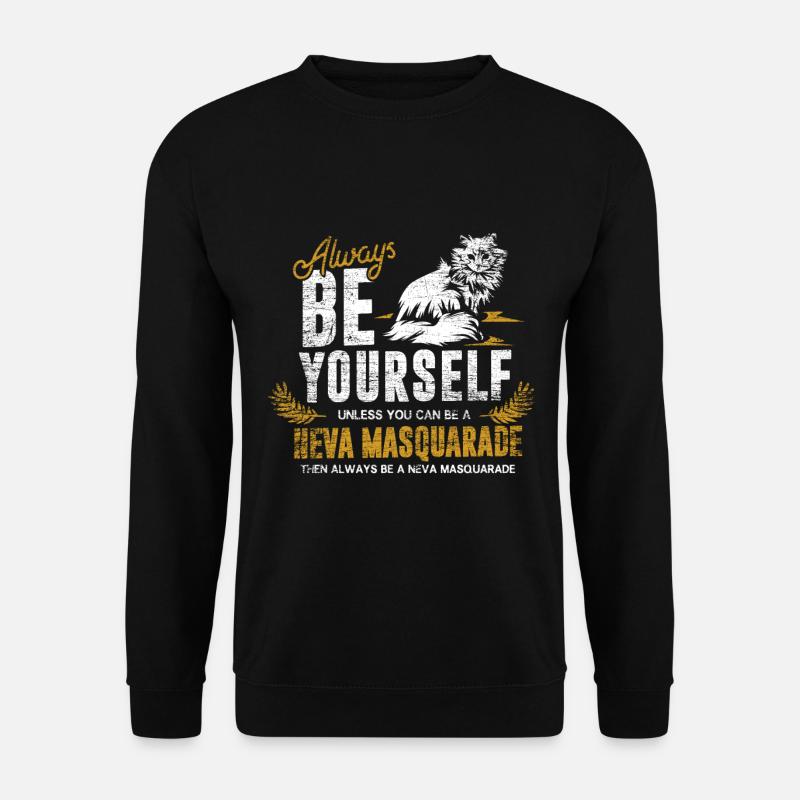 Neva Masquerade-Katze - Unisex Pullover - Schwarz