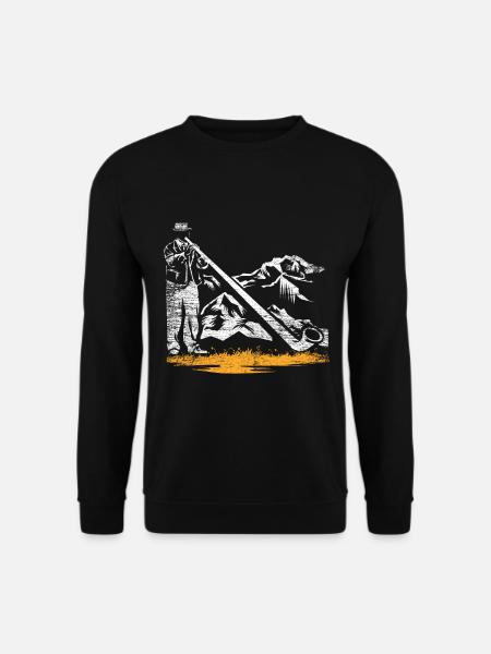 Alpes de cor des Alpes - Sweat-shirt Unisexe - noir