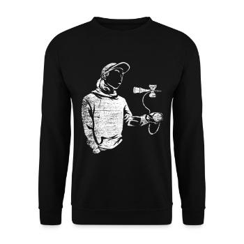 Kendama - Unisex Pullover - Schwarz - Vorne - Alina (178cm) & Michal (187cm)
