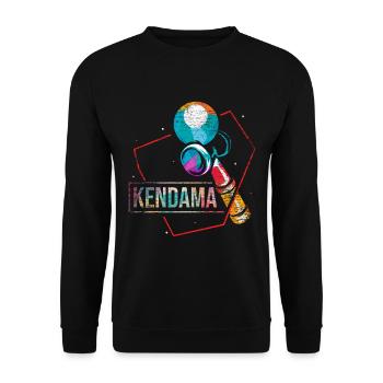 Kendama - Unisex Pullover - Schwarz - Vorne - Alina (178cm) & Michal (187cm)