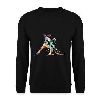 Danse Tango - Sweat-shirt Unisexe - noir - Devant - Alina (178cm) & Michal (187cm)