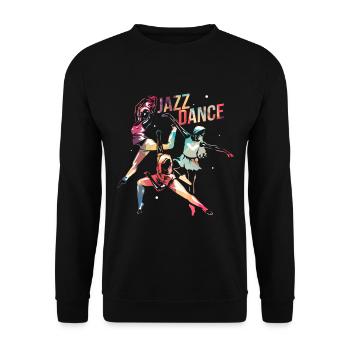 Jazz Dance - Unisex Sweatshirt - black - Front - Alina (178cm) & Michal (187cm)