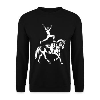 Vaulting - Unisex Sweatshirt - black - Front - Alina (178cm) & Michal (187cm)