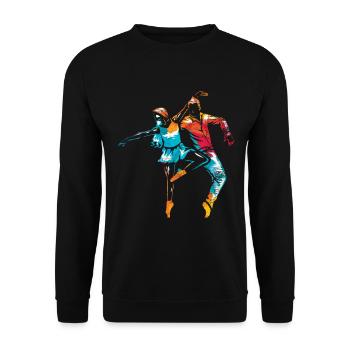 Jazz-Tanz - Unisex Pullover - Schwarz - Vorne - Alina (178cm) & Michal (187cm)