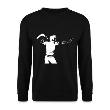 Bumerang - Unisex Pullover - Schwarz - Vorne - Alina (178cm) & Michal (187cm)