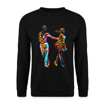 Cha Cha Tanz - Unisex Pullover - Schwarz - Vorne - Alina (178cm) & Michal (187cm)