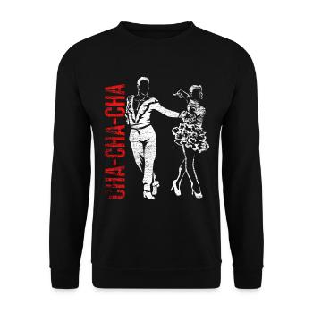 Cha Cha Tanz - Unisex Pullover - Schwarz - Vorne - Alina (178cm) & Michal (187cm)