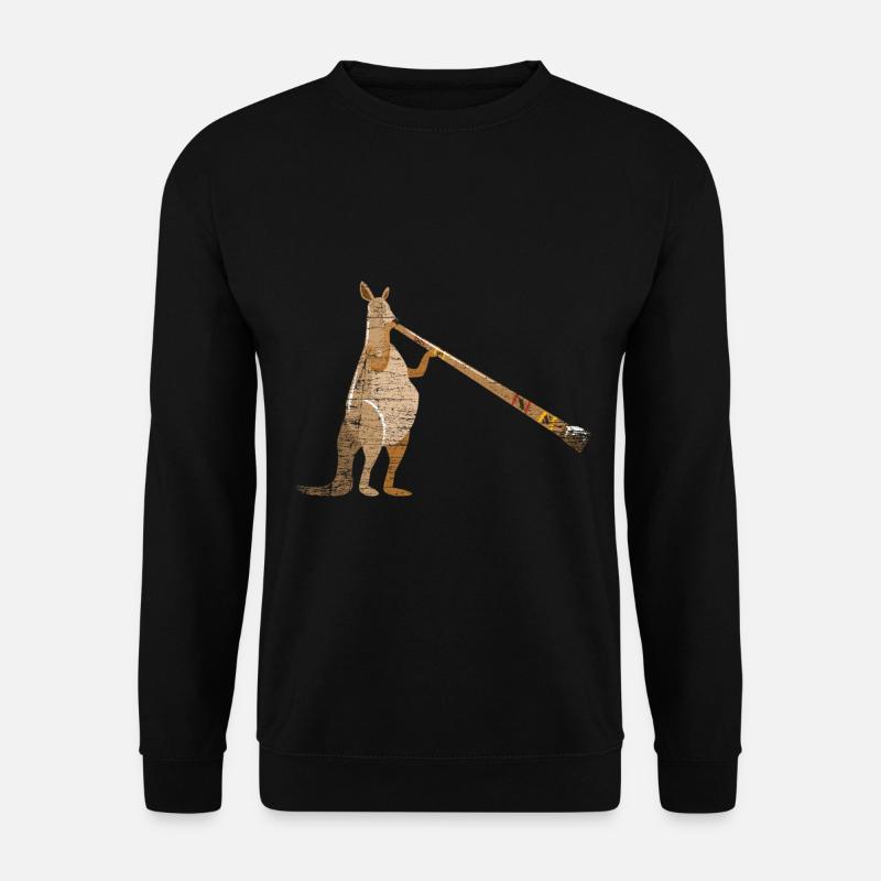 Didgeridoo Kangourou - Sweat-shirt Unisexe - noir
