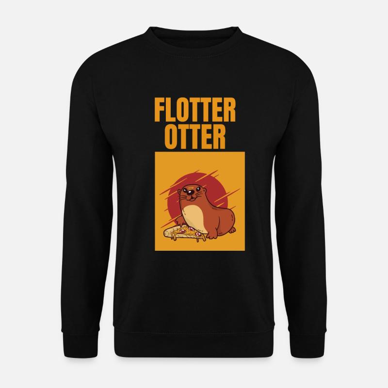 Flotter Otter - Unisex Pullover - Schwarz