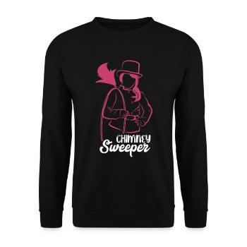 Chimney sweep - Unisex Sweatshirt - black - Front - Alina (178cm) & Michal (187cm)