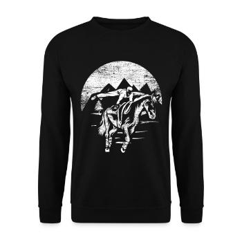 Vaulting - Unisex Sweatshirt - black - Front - Alina (178cm) & Michal (187cm)