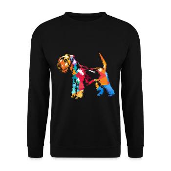 Lakeland Terrier Chien - Sweat-shirt Unisexe - noir - Devant - Alina (178cm) & Michal (187cm)