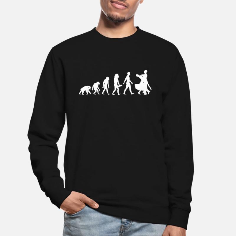 Evolution Danse Danse Drôle de conception Danse Sport de danse Sweat-shirt Unisexe