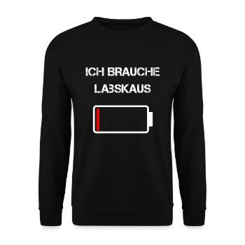 Labskaus Love - Unisex Pullover - Schwarz - Vorne - Alina (178cm) & Michal (187cm)