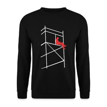 Scaffolders - Unisex Sweatshirt - black - Front - Alina (178cm) & Michal (187cm)