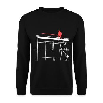 Échafaudages - Sweat-shirt Unisexe - noir - Devant - Alina (178cm) & Michal (187cm)