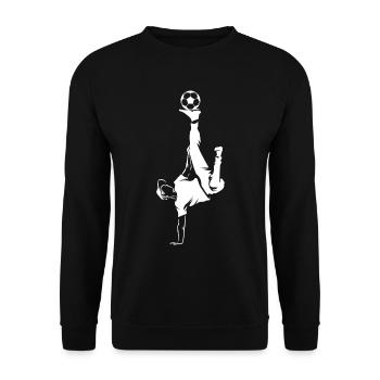 Freestyle soccer Fußball football - Unisex Pullover - Schwarz - Vorne - Alina (178cm) & Michal (187cm)