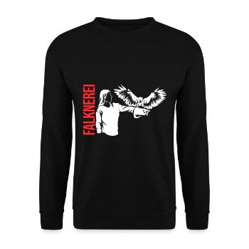 Falknerei - Unisex Pullover - Schwarz - Vorne - Alina (178cm) & Michal (187cm)