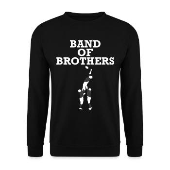 Band Of Brothers - Unisex Sweatshirt - black - Front - Alina (178cm) & Michal (187cm)
