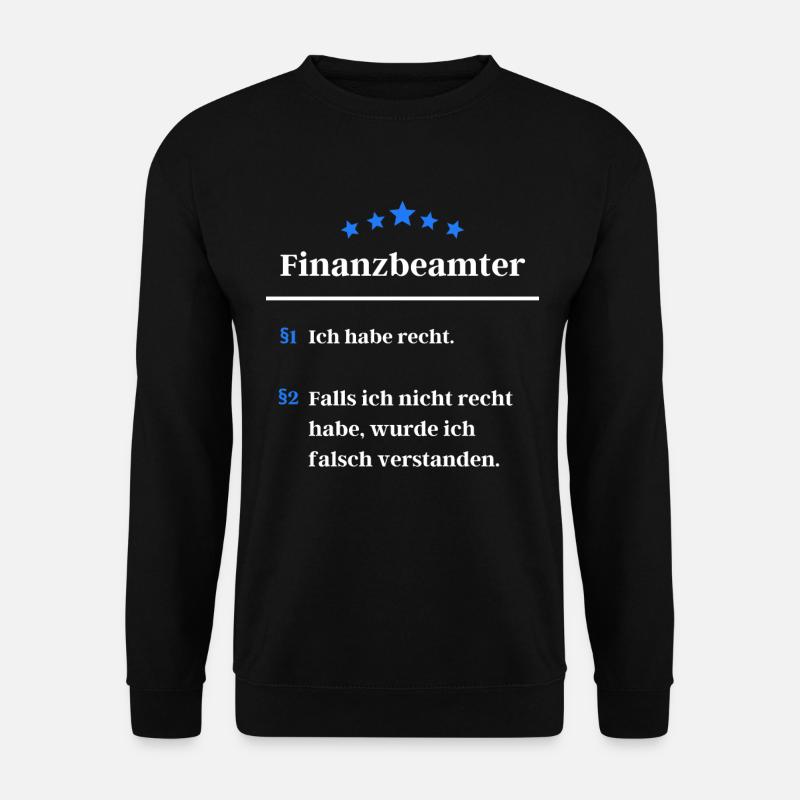 Lustige Finanzbeamte Definition Beamte Finanzamt - Unisex Pullover - Schwarz